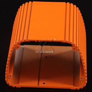 2200pa Large Aluminum Extrusions , Aluminum Alloy Profile Orange Anodized
