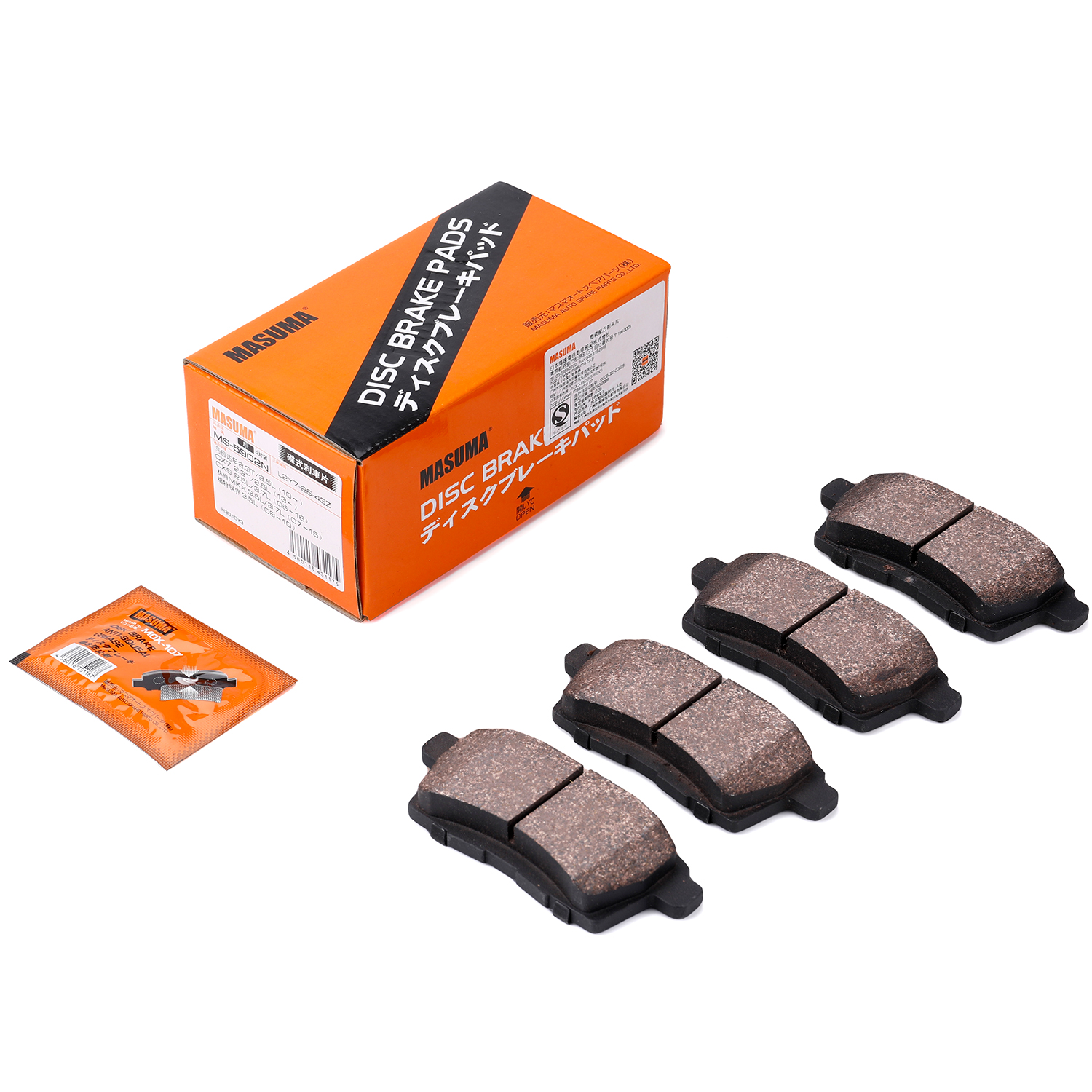 LINCOLN Car Fitment MS-5902N MASUMA Auto Spare Parts Front and Rear set brake pads L2Y7-26-43Z 7U2J2C453AA J10