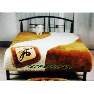 Quality Custom Sheepskin Bench Throw Sheepskin Fleece Blanket wholesale