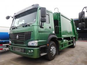 China 12m3 Waste Management Trash Truck , 12cbm Rear Loader Howo Waste Compactor Truck on sale