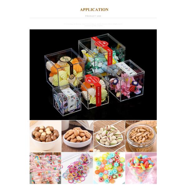 OEM ISO9001 Compartment Acrylic Candy Favor Boxes For Wedding Packaging