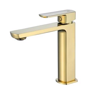 Quality Polished Solid Brass Bathroom Sink Faucet Swivel Spout wholesale