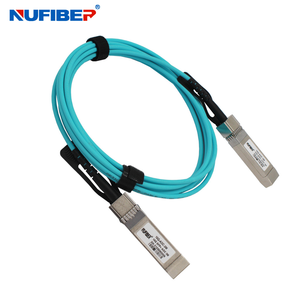 Active Optical Cable 10Gbps SFP+ to SFP+ AOC OM3 1m/3m/5m for Cisco/Juniper/MikroTik