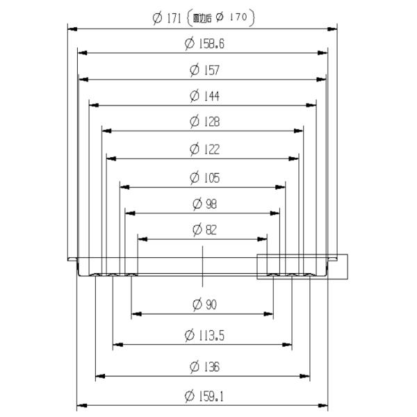 0.23mm Tin Accessories Triple Tight Ring Ends 0.28mm Tin Bottom Components OEM Color
