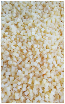 3D Commercial Fruit And Vegetable Dicing Machine 3000KG/H