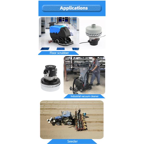 Customized High Pressure Vacuum Cleaner Motor 24V 36V 110V 220V DC Wet Dry