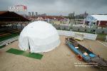 Steel and PVC Geodesic Event Dome Tent for Beer Festival , geo shelter dome tent