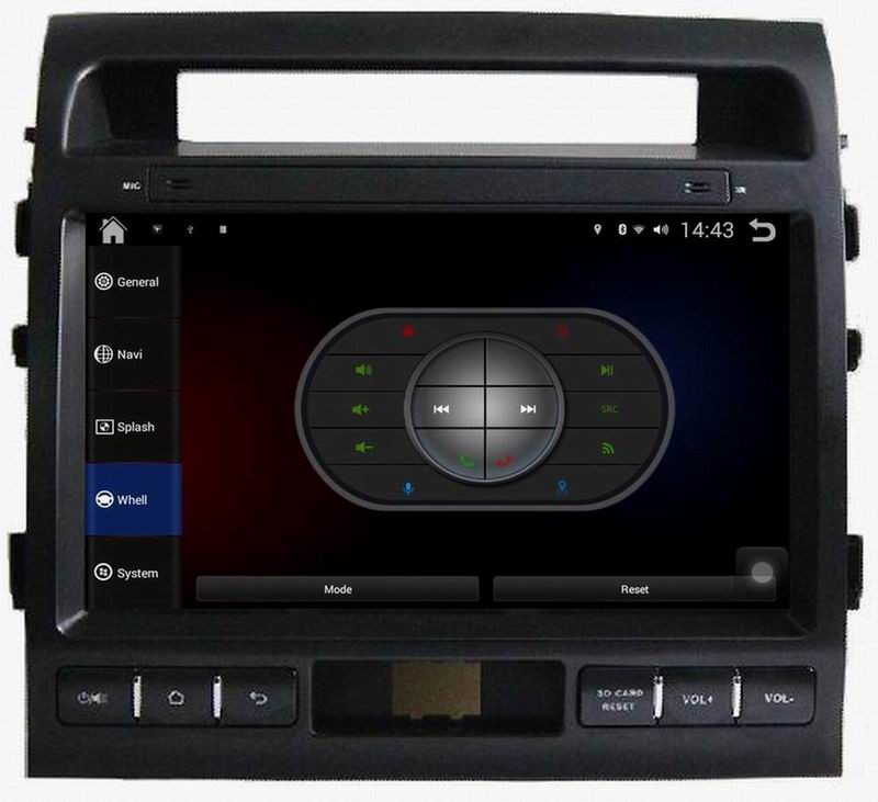 Ouchuangbo car video dvd player android 4.4 for Toyota Land Cruiser 2010-2012 Support 4*45 Watts amplifier 3g wifi BT
