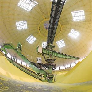 Heavy Duty Stacking And Reclaiming System For Circular Stockyard