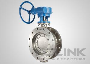 China Uni Directional Triple Eccentric Butterfly Valve Double Flanged WCB CF8 CF8M on sale