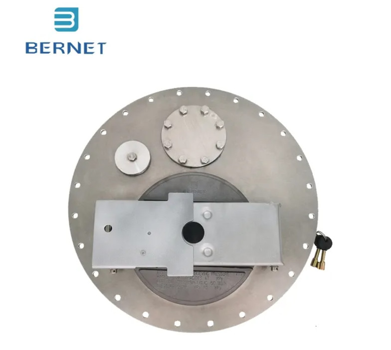 Good Brand Bernet Aluminum Alloy MC560AP Manhole Cover High pressure and high temperature Resistant Top Cover for Tanker