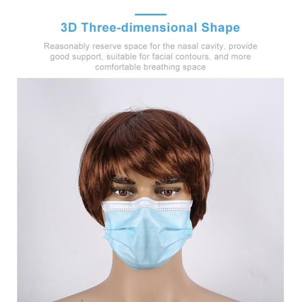 Disposable earloop 3 layers CE cubrebocas face mask