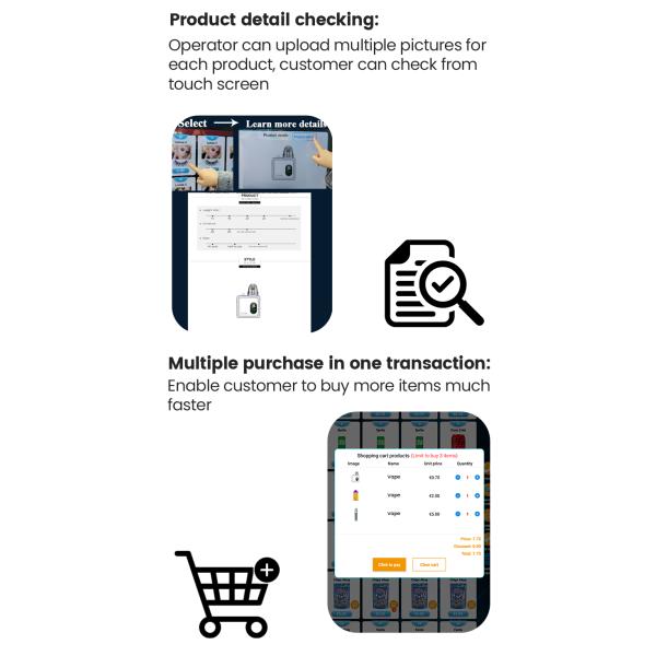 32-Inch Touchscreen Lightbox Promotion ID Verifier Vending Machine For Nic