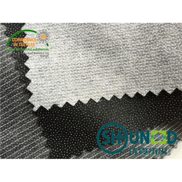 Optical White Non Woven Interlining With Nylon / Polyester Composition