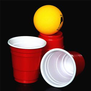 China 50mm 2oz Mini Red Solo Cups Disposable Small Plastic Shot Cups For Beer Pong Game on sale