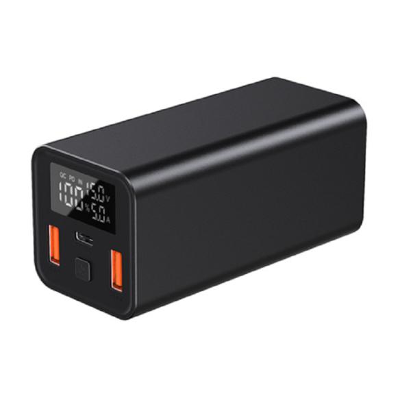 PD65W High Capacity Portable Power Bank With 21700 Cells 20000mAh Black Grey Rust Sliver For Laptops / Smartphones / Tablets