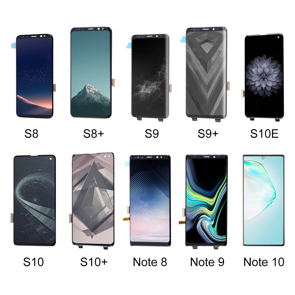 Black Blue Cell Phone OLED Screen For SAM Galaxy S10 G973F G973