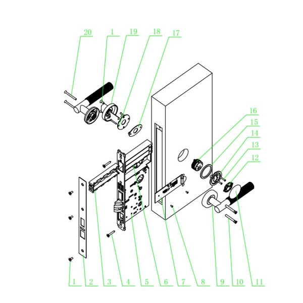 Hotel Rfid Door Lock Hotel Room Key Card System Smart Hotel Lock