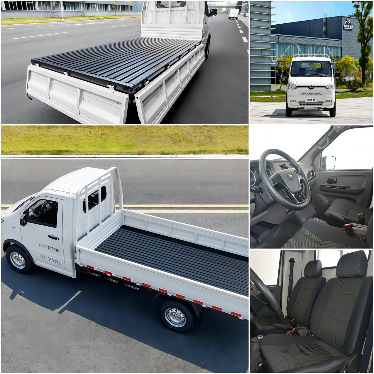High Speed EV Pickup Truck Large Cargo Container Electric Light Truck 190km Long Range