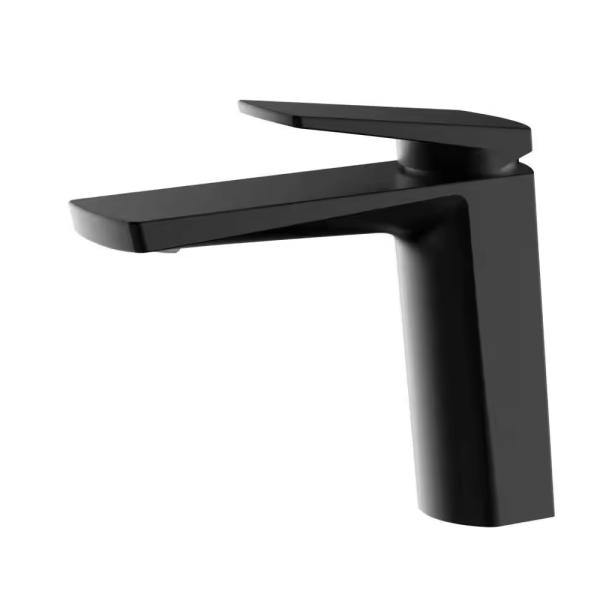 Adjustable Polished Brass Type Ceramic Valve Core Cold Hot Matte Black Basin Sink Faucet Mixer Tap