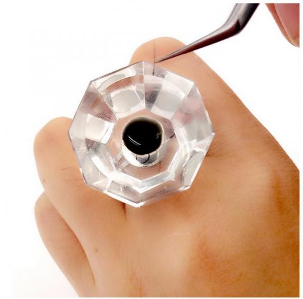 Cheap Durable Eyelash Extension Starter Kit , Crystal Glue Rings For Eyelash Extensions for sale