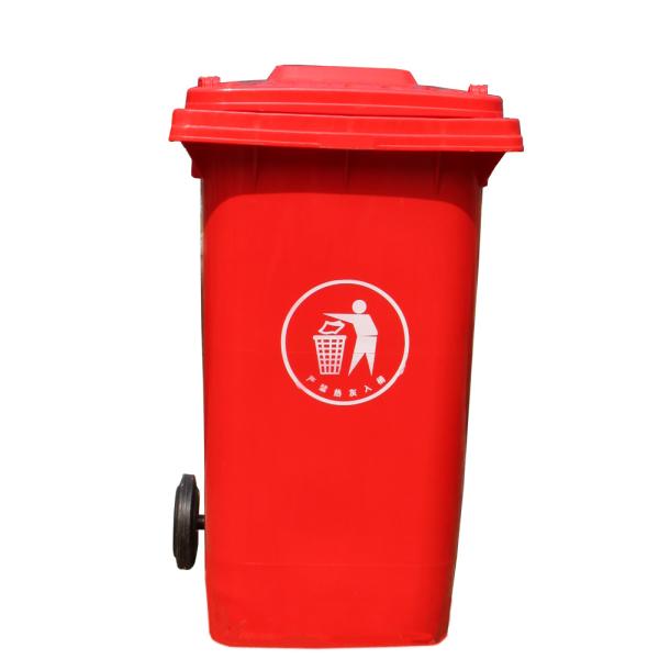 Outdoor plastic trash can usage 360 liter garbage bin in China dust bin with wheeled
