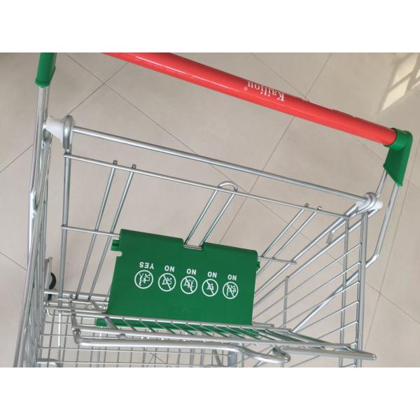 125L Professional Super Market Wire Shopping Cart Trolley With Anti UV Plastic Parts