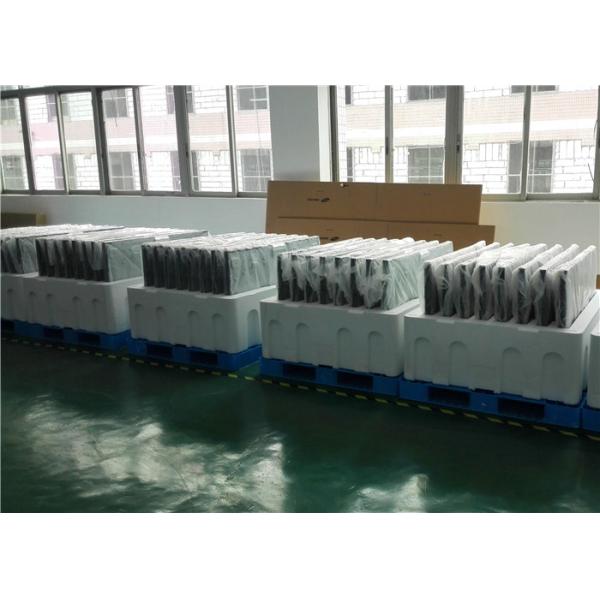 Horizontal Touch Screen Advertising LED Billboard 2 Points Floor Standing