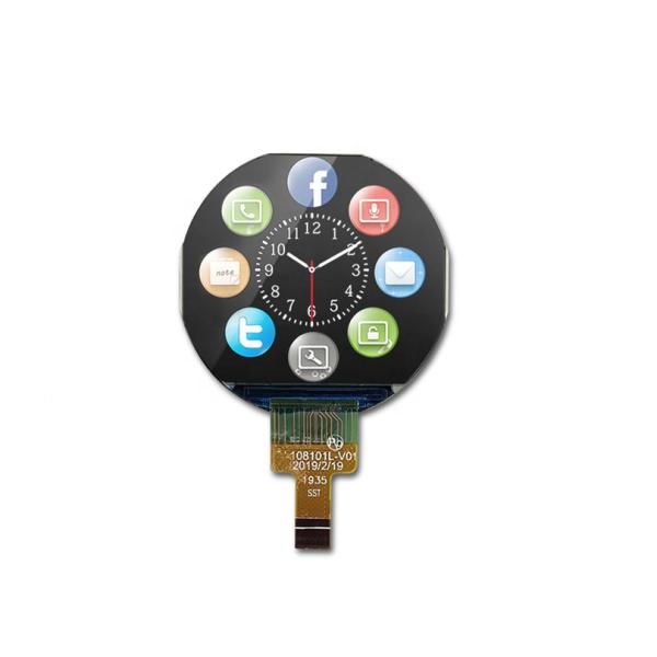 65K Color 240x210 1.08Inch Round TFT Display For Mobile Device