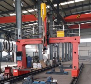 China Big Diameter Light Pole Welding Machine Gantry Type Shut Welding on sale