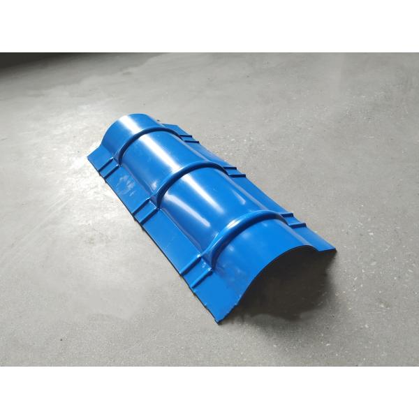 0.3-0.8mm Thickness PPGI Roofing System Ridge Cap Roll Forming Machine
