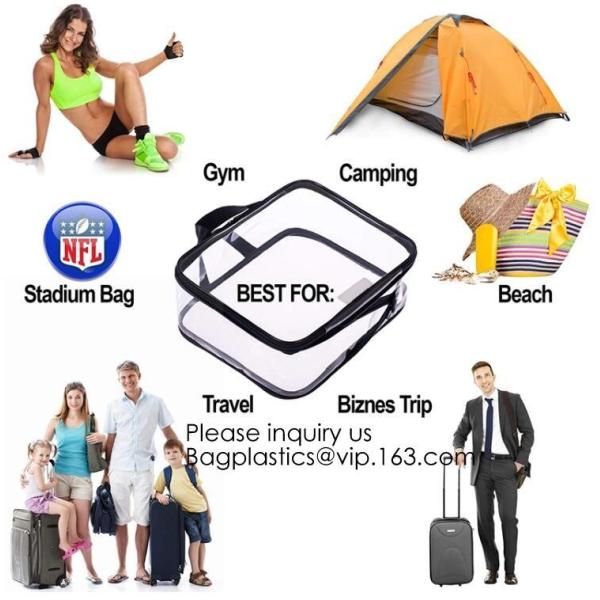 Promotional EVA cosmetic pouch bag with a rubber handle,eco friendly transparent BSCI women EVA cosmetic bag, bagease