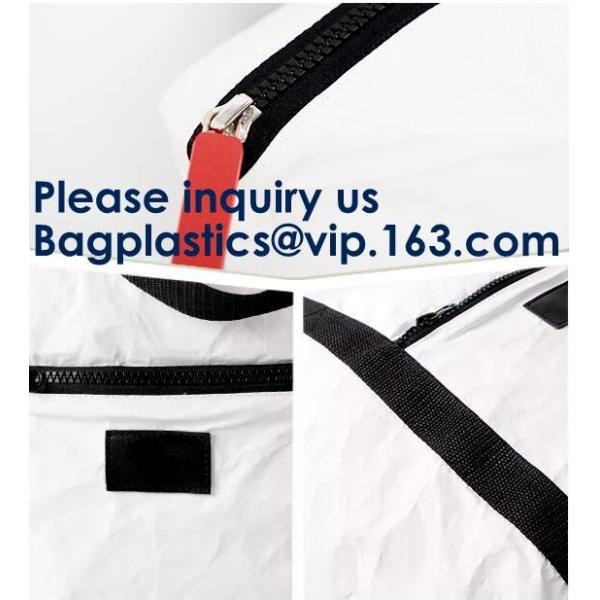 DuPont Paper Bags Shopping Bag,Custom LOGO Tyvek Washable Tearproof Paper Tote Shopping Bag, Bagease, Bagplastics, Pak