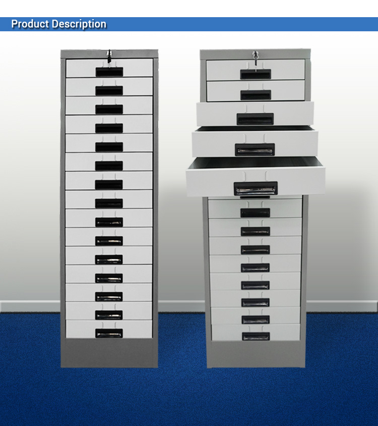 Fully Assemble 0.27 CBM H1324mm Office Filing Cabinet