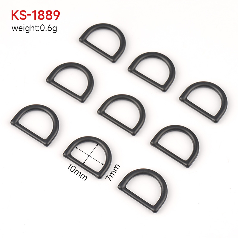 Small Metal Mini D Ring for Bag Strap Purse D Shape Zinc Alloy 1cm OEM/ODM Acceptable