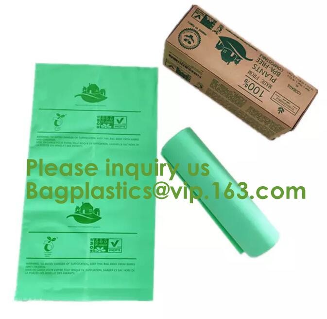 Heavy Duty Compostable T-shirt Handle Tie Plastic Roll Garbage Bags Trash Bags, t shirt carry bags, bagease, bagplastics