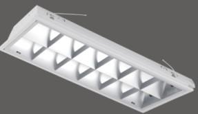 OEM Attractive Design 36w T8 Inductive Aluminum Ceiling Louver Fluorescent Light Grid