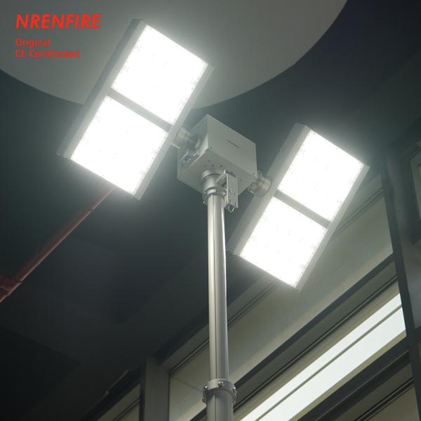 6m pneumatic telescopic move light mast tower for fire truck-pan tilt unit-remote control