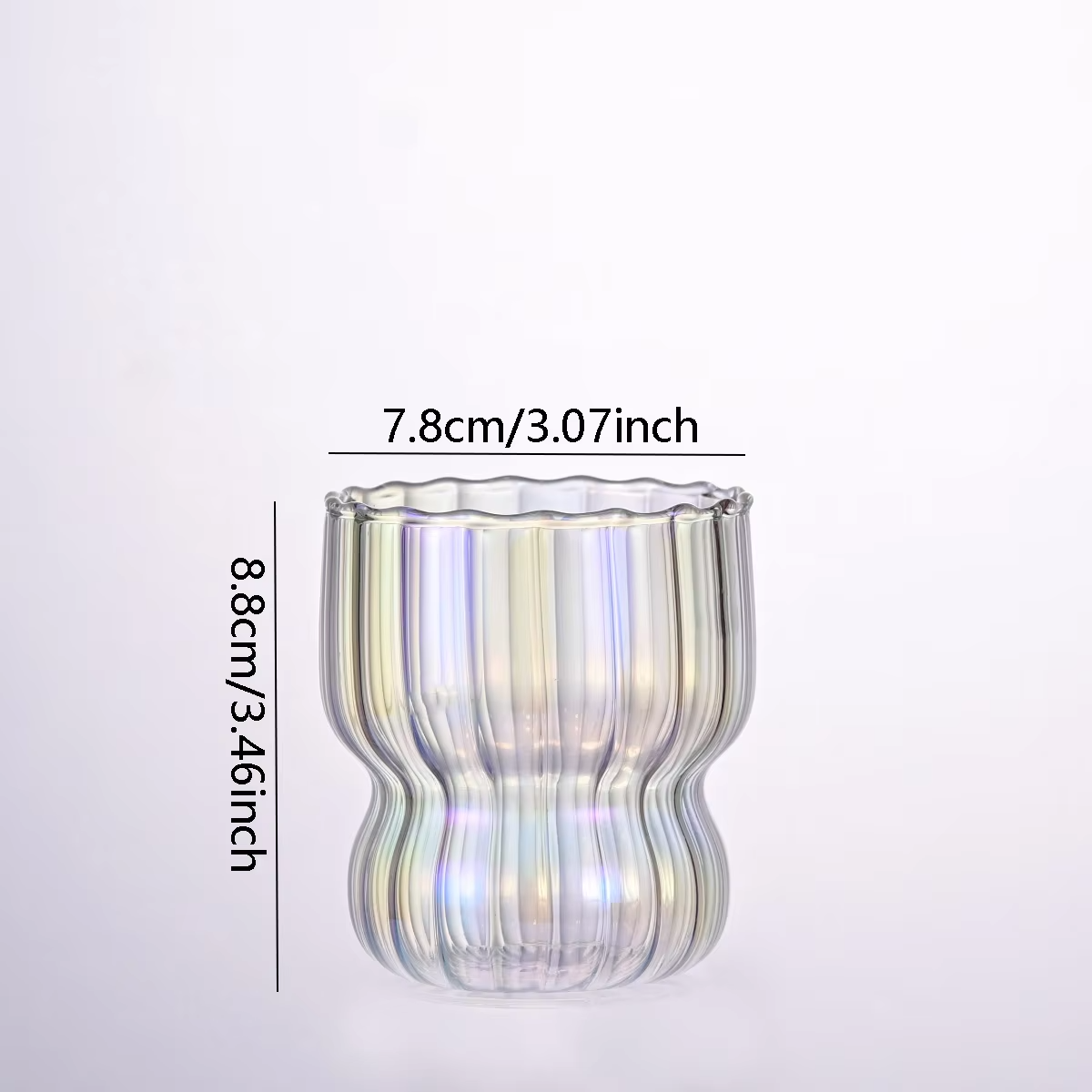 Customization Creativity High Borosilicate Cute Vertical StripeIced Thickened Glass Cups For Drinking Coffee Juice