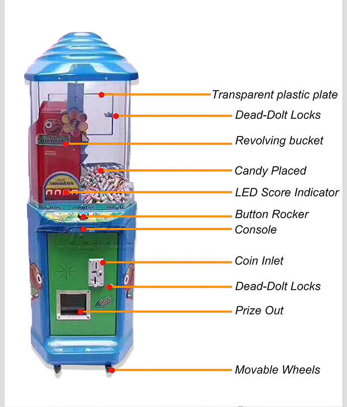 Attractive And Fashion Crane Game Machine / Chupa Chups Lollipop Vending Machine