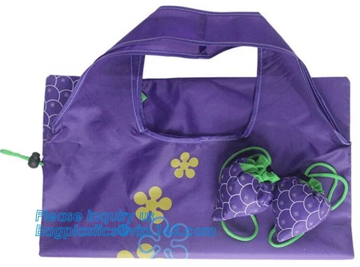 Reusable easy carry tote eco friendly foldable polyester folding shopping bag,Foldable Shopping Bag w/Zipper Closure and