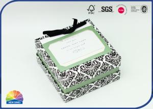 Quality CCNB Insert Flocking Bowknot Rigid Shoulder Box For Necklaces wholesale