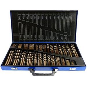 Quality 230pcs HSS Titanium Coated Drill Bit Set in Steel Index wholesale