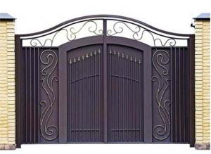 Quality Modern House Wrought Iron Main Gate , New Design Wrought Iron Front Door wholesale