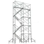 Multi Purpose Scaffolding Steel Step Ladder / Durable Scaffold Access Ladder