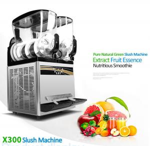 Quality 12+12L commercial slush machine for sale Snack Food Machinery wholesale