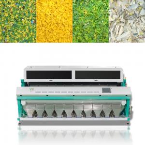 China PET PVC PS Plastic Flakes Color Sorting Machine 10 Chutes 640 Channels on sale