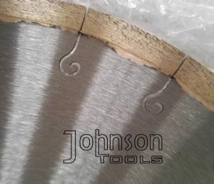 China 12“ Welded Marble Diamond Stone Cutting Blades With J Slot , No Chipping on sale