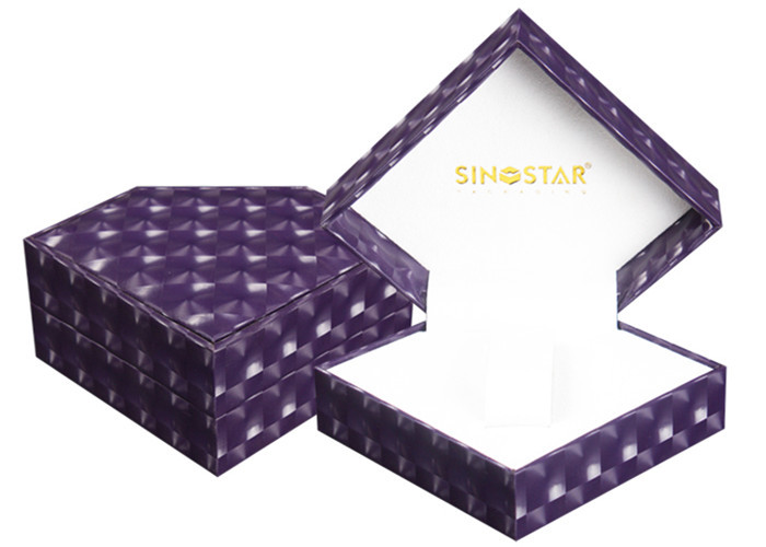 Quality Custom Luxury Handmade Single Watch Box Purple Durable Presentation Gift wholesale