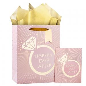 Quality Custom Color Accepted Ivory Board Wedding Gift Paper Bags for Special Occasion Gifts wholesale